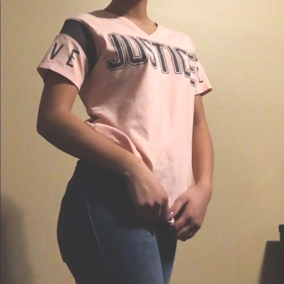 Pink, backless, sporty top from Justice - Picture 2 of 4